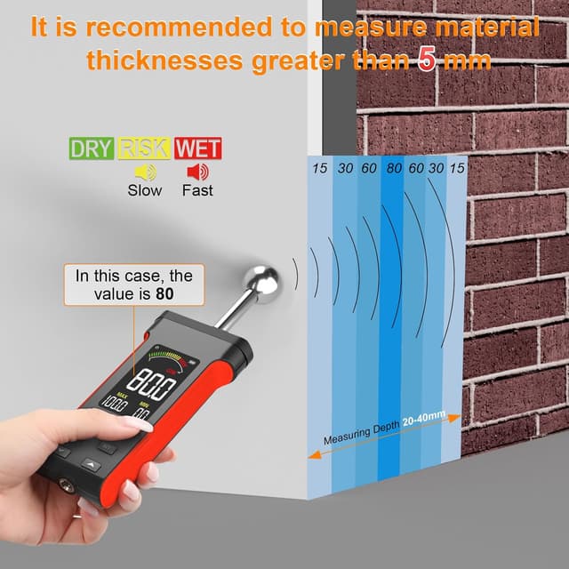 Thumbnail 4 de Misuratore umidità per muratura non distruttivo 20–40 mm