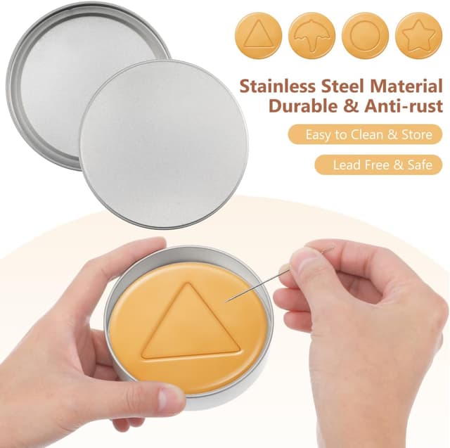 Detalle de COHEALI Candy Storage Boxes 10 Pack - Decorative metal snack containers with lids