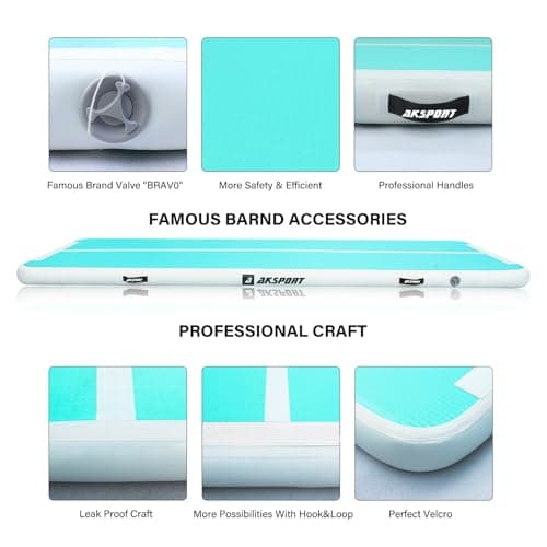 Detalle 2 de AKSPORT Gymnastics Air Mat Inflatable Tumble Track ๐โ