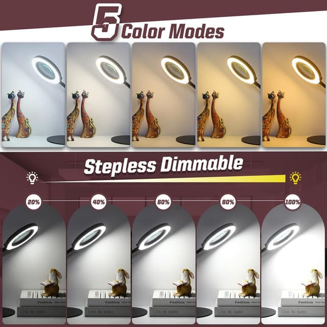 Thumbnail 2 de Krstlv 10X Magnifying Glass with Light