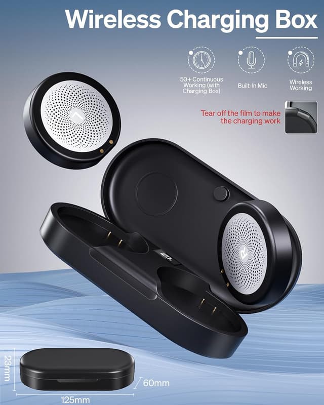 Detalle 2 de Doohoeek Helmkopfhörer – True-Wireless-Ohrhörer fürs Audio-Ready-Helm-Setup mit Bluetooth 5.3