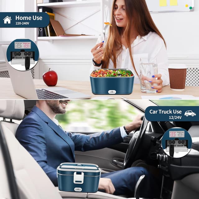 Detalle 2 de VIYSPNV scaldavivande elettrico portatile 1,8 L da 120W con 3 in 1 (12V/24V/240V) e accessori