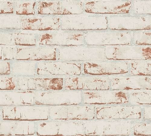 Detalle 2 de A.S. Création Papel Pintado Piedra Rojo/Marrón/Beige 🪨