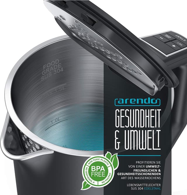 Thumbnail 4 de Arendo ELEGANT Wasserkocher 1,5 l 2200 W