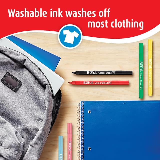 Thumbnail 5 de Berol Felt Tip Colouring Pens 1.2mm