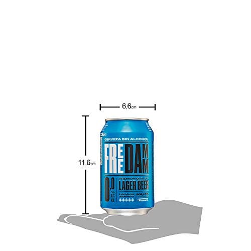 Detalle 1 de Free Damm Cerveza Sin Alcohol 0,0% 12x33cl 🍺