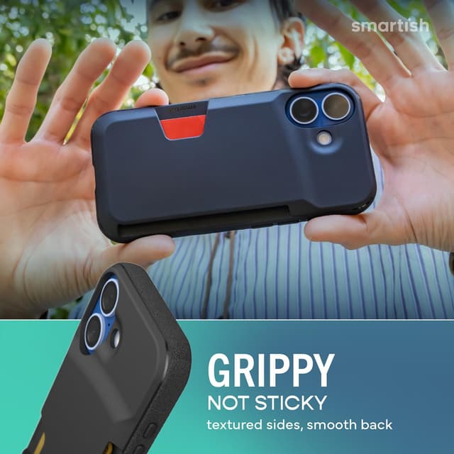 Thumbnail 6 de Smartish iPhone 17 Wallet Case (Wallet Slayer Vol. 1) — Slim Protective Credit Card Holder, Black Tie Affair