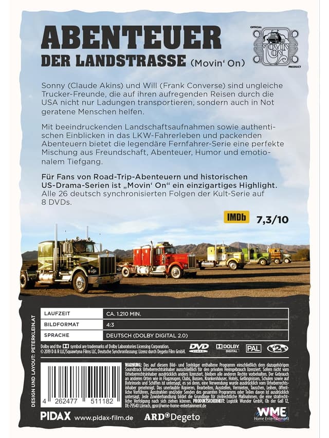 Detalle 2 de WME Home Entertainment Abenteuer der Landstraße 8 DVDs