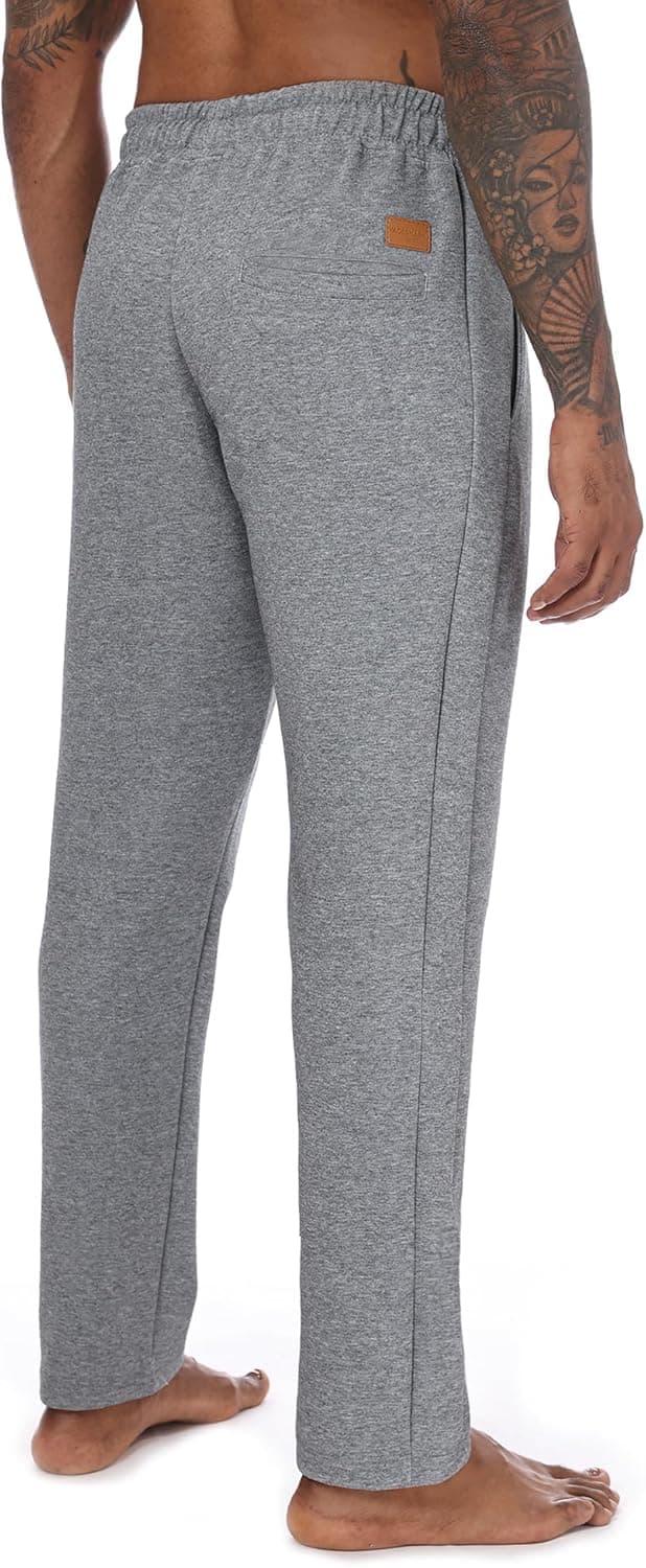 Detalle de Yageshark Jogginghose Herren Baumwolle mit Stretch – atmungsaktive Trainings- und Freizeithose mit Taschen