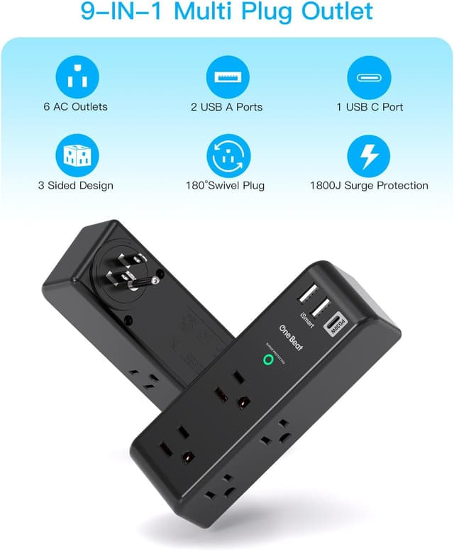 Thumbnail 2 de Surge Protector Outlet Extender PD 30W 1800J