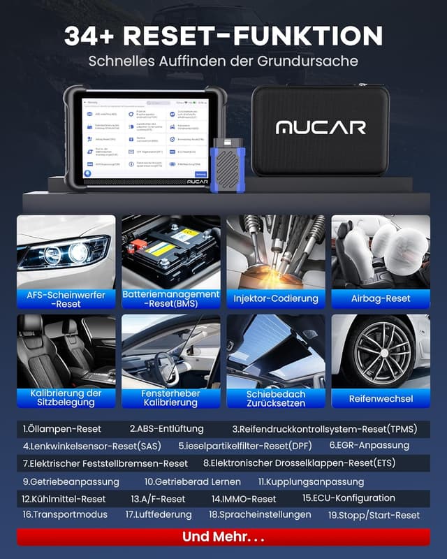 Thumbnail 1 de mucar 892BT OBD-II Diagnosegerät KI-Unterstützung