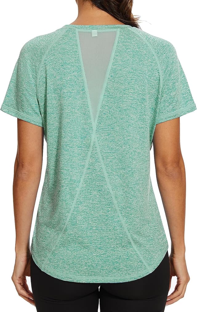 Detalle de Sportshirt Damen mit Netz-Design