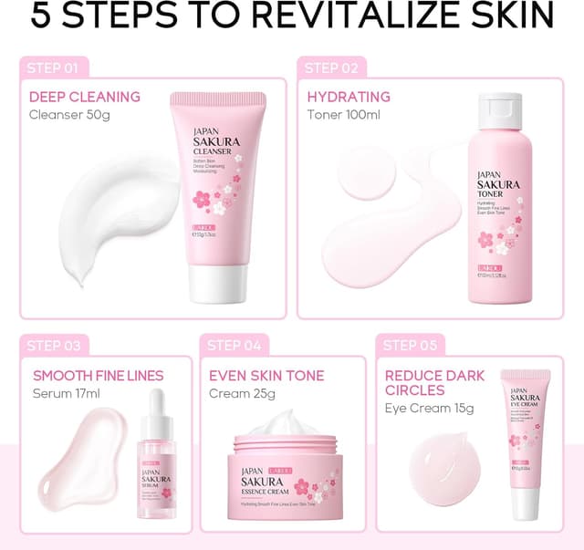 Thumbnail 4 de LAIKOU Set cura pelle Sakura 5 pezzi