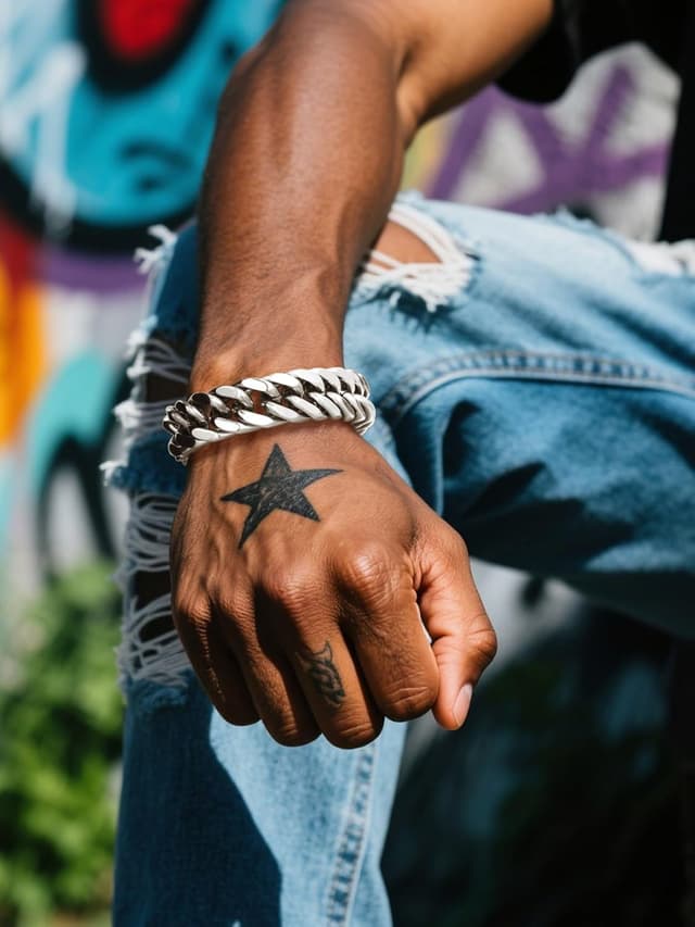 Thumbnail 6 de Richsteel Herrenarmband im Cuban-Gliederstil aus 316L-Edelstahl – silber, schwarz oder vergoldet (8/12/17 mm breit)