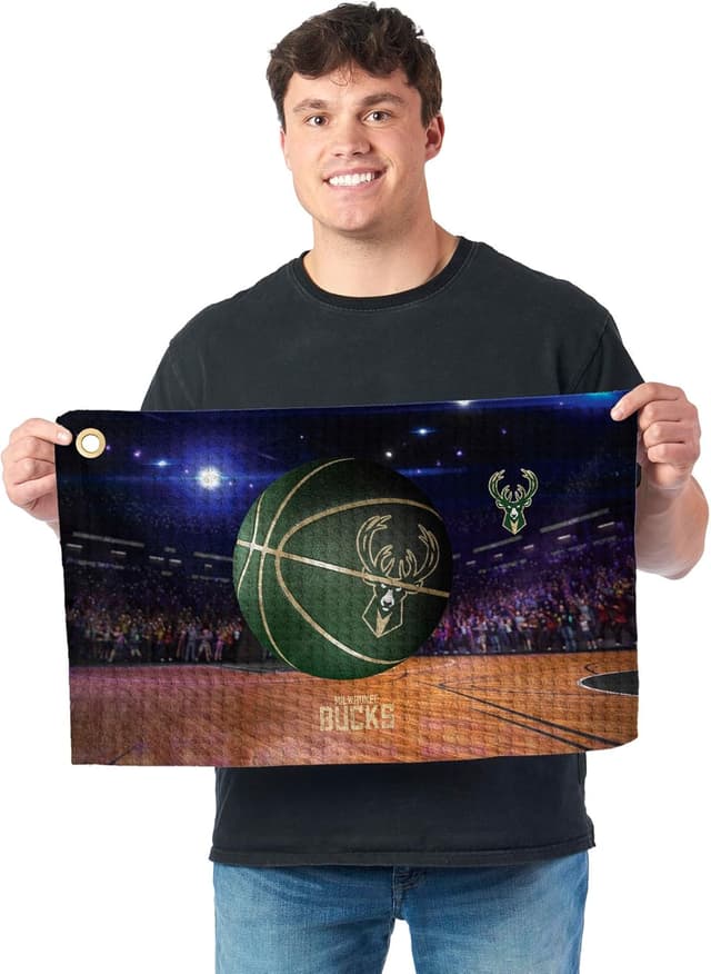 Detalle 2 de Northwest NBA Golf Towel (Official Licensed Microfiber Waffle) – 16x25 in Club Cleaning Accessory