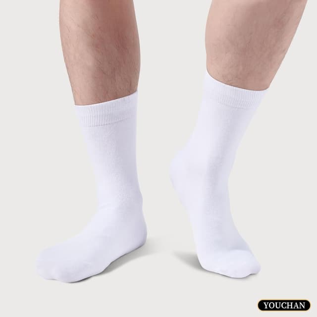 Detalle de YOUCHAN 10 Paar Business Socken ohne Naht – atmungsaktive Baumwollsocken für Herren & Damen