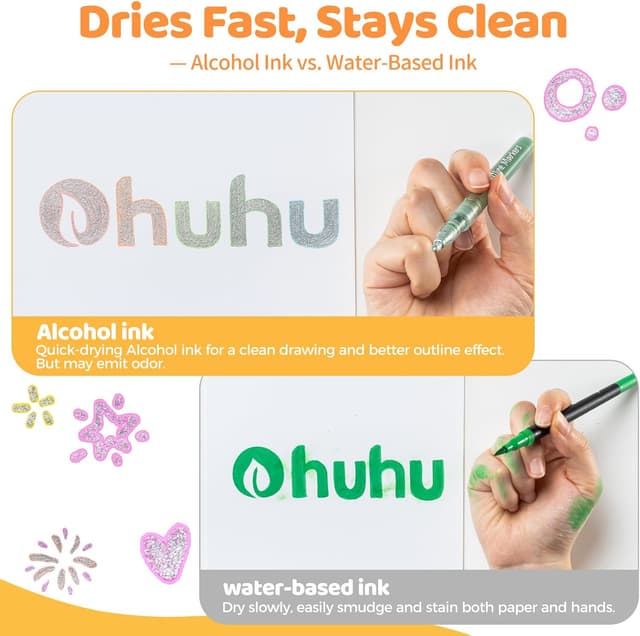 Thumbnail 2 de Ohuhu Calza Stuffers pennarelli glitter metallizzati 18 🎨