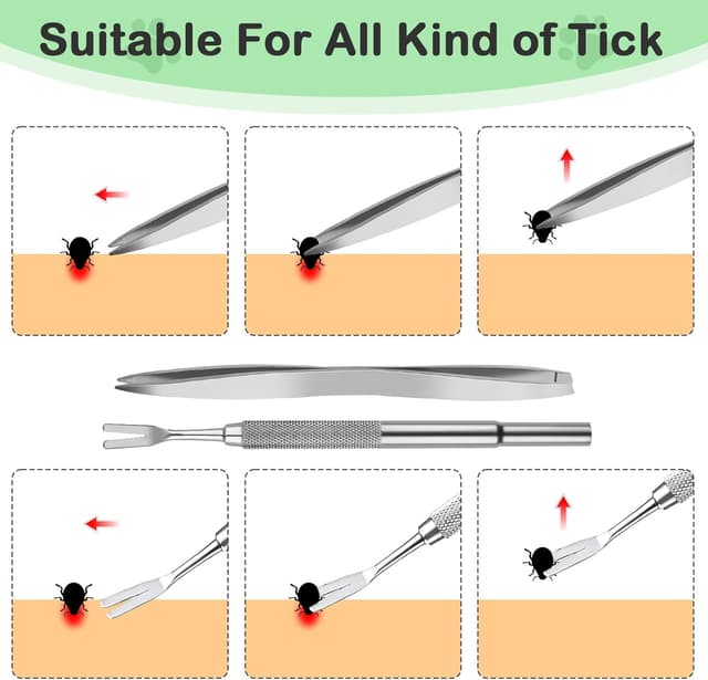 Thumbnail 4 de NEUTYPECHIC Pinzetta per zecche 5 pezzi 🐾