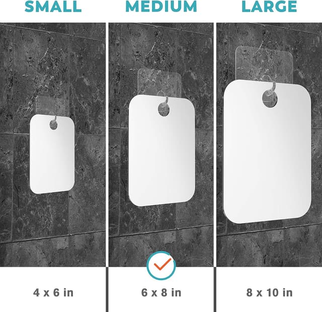 Thumbnail 5 de HONEYBULL Fogless Shower Mirror 6x8in