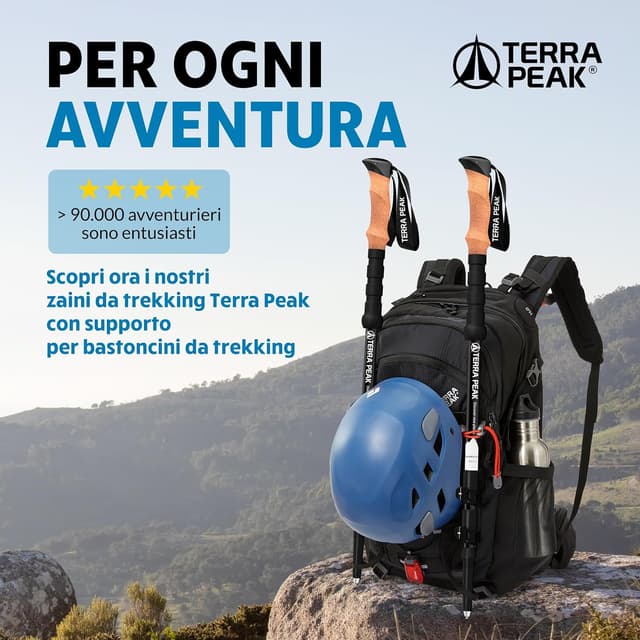 Thumbnail 6 de Terra Peak Bastoncini trekking in carbonio 220 g