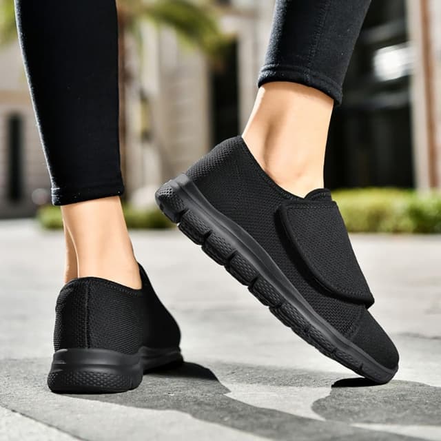 Detalle de Diabetiker Schuhe (Damen & Herren) extra weit mit Klettverschluss – leichte, atmungsaktive Gesundheitsschuhe