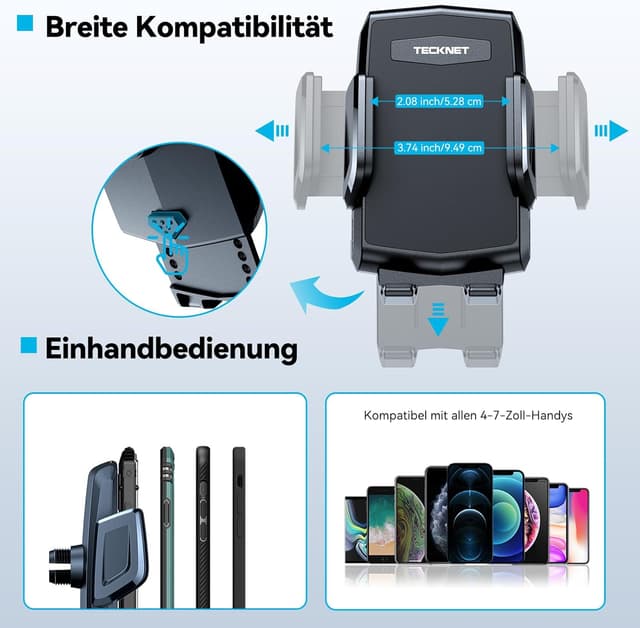 Thumbnail 6 de TECKNET Handyhalterung 2-in-1 mit 360°