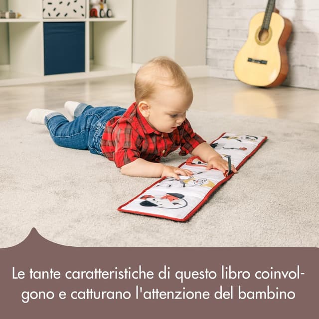 Detalle de Tiny Love Double-Sided First Book, Libro sensoriale 0+ mesi