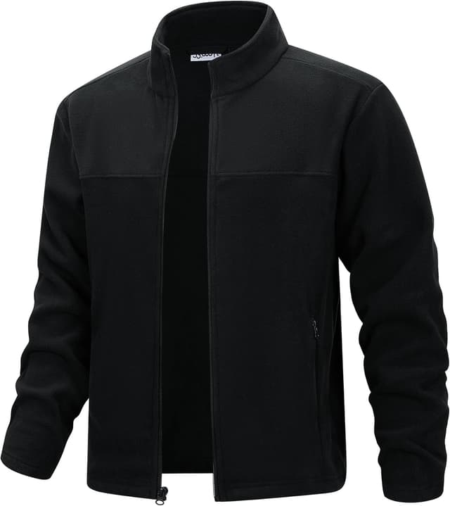 Detalle de 33,000ft Herren Fleecejacke leicht mit Full Zip – warme Outdoor-Übergangsjacke fürs Wandern & Freizeit