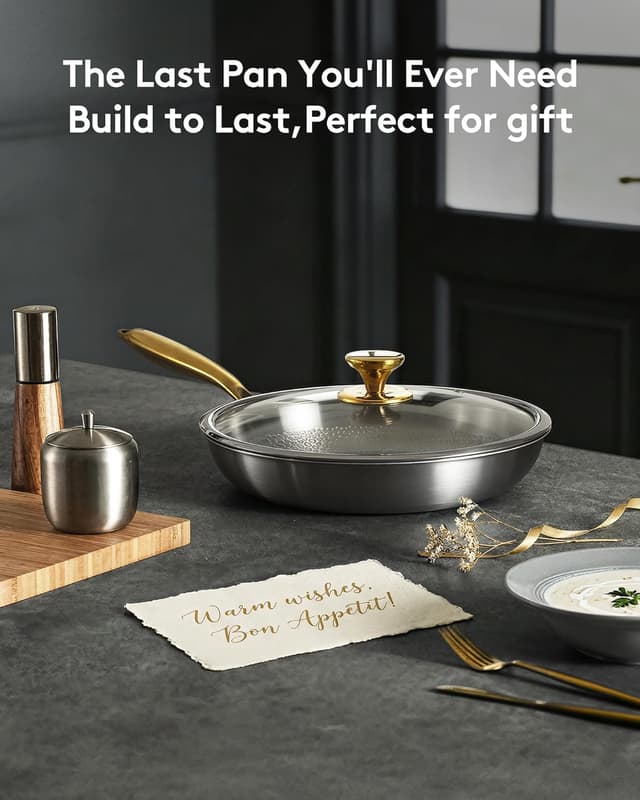 Thumbnail 1 de 12 Inch Pure Titanium Skillet Set