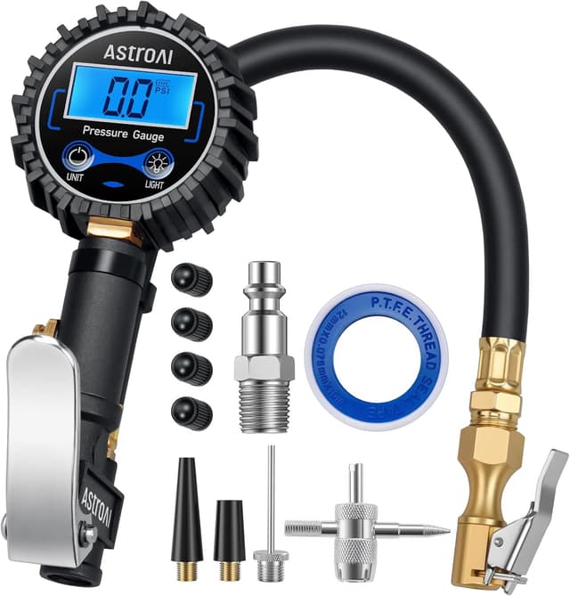 Detalle de AstroAI Digital Tire Pressure Gauge 3–250 PSI