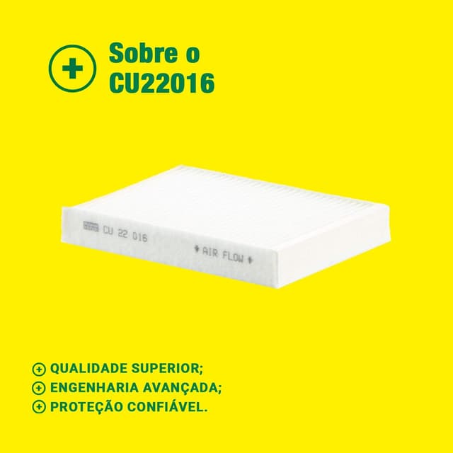 Detalle de Filtre à air de cabine MANN-FILTER CU 22 016