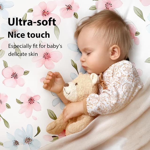 Thumbnail 1 de FIEMOL Travel Cot Sheets 95x65cm