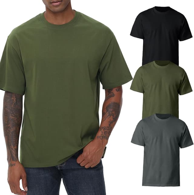 Thumbnail 6 de T-Shirts Herren Basic Baumwolle 180 g