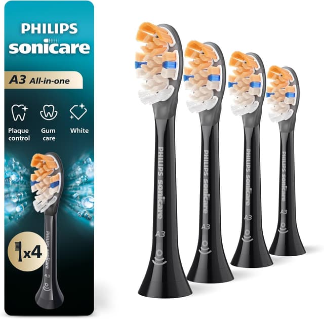 Detalle de Philips Sonicare A3 All-in-One replacement heads 4-pack 🪥