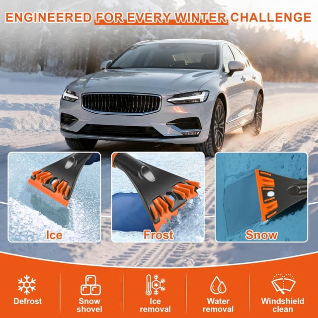 Thumbnail 4 de Oziral Pack 2 grattoirs à glace voiture — lame large