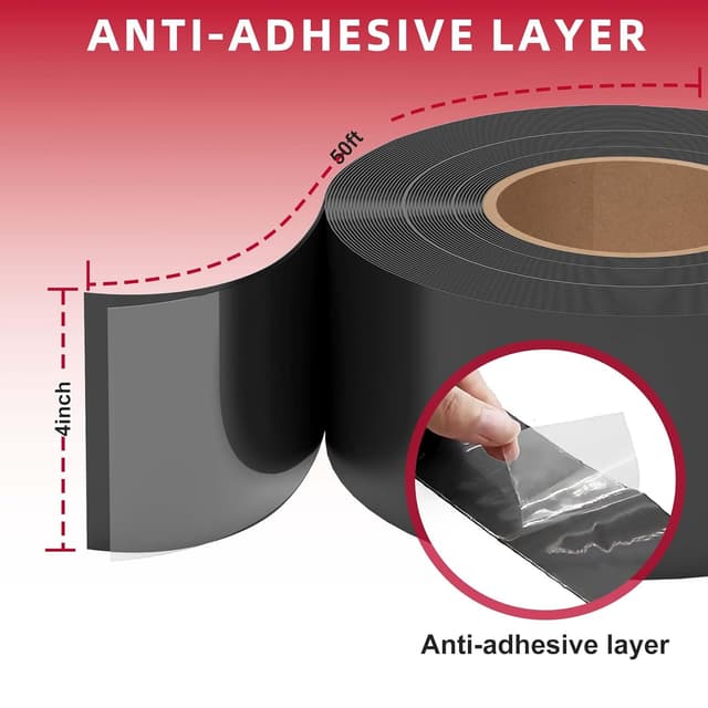 Detalle 2 de MOLYLY 4-inch Joist Tape for Decking (Weatherproof Butyl Sealant, 50 ft roll)
