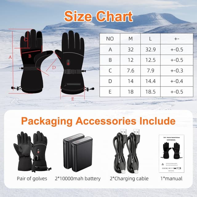 Thumbnail 5 de Guanti riscaldati moto 7,4V con 10.000mAh