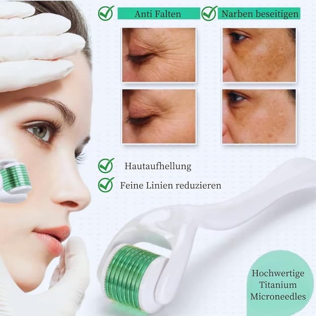 Detalle 2 de Derma-Roller Microneedling Roller 0,5 mm