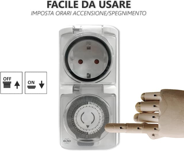 Thumbnail 3 de ELRO TO1500 Interruttore orario meccanico esterno
