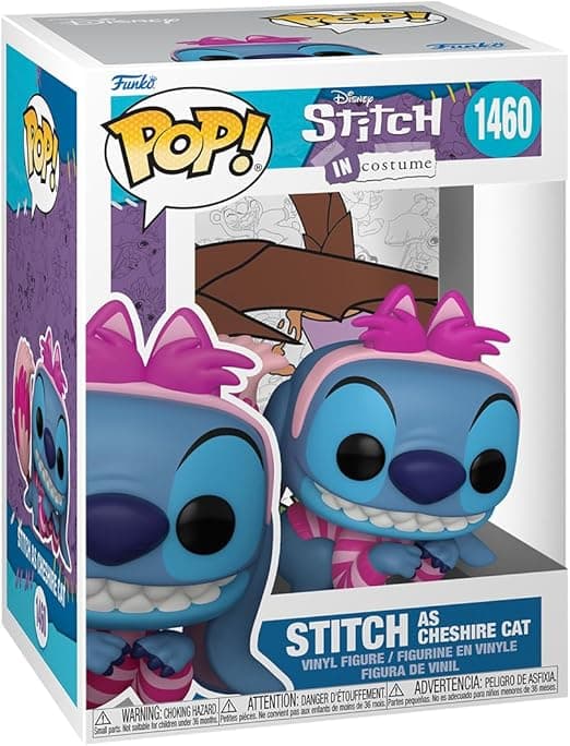 Detalle de Funko Pop! Disney: Stitch Cheshire Costume 🧸 Colección Niño y Adulto