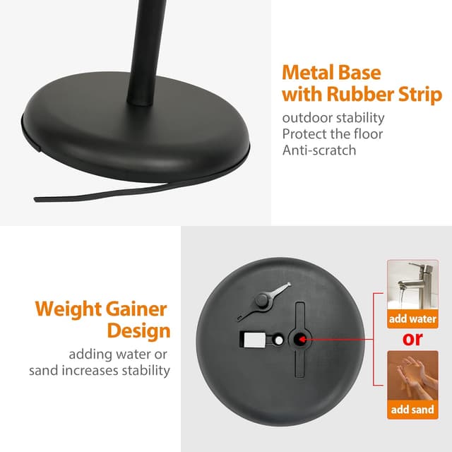 Detalle de VAIIGO 6Pack Adjustable A4 Sign Holder (Aluminium) – Black poster, menu & notice stand