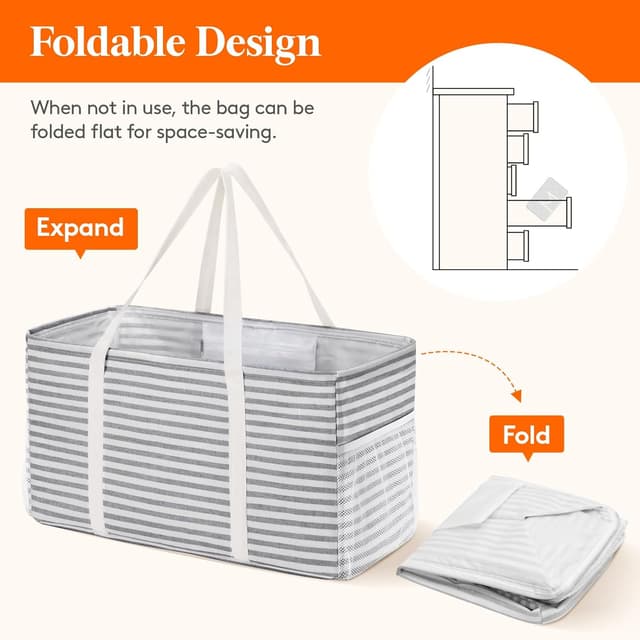 Detalle 2 de Lifewit Extra Large Tote Bag: Reusable Grocery Tote