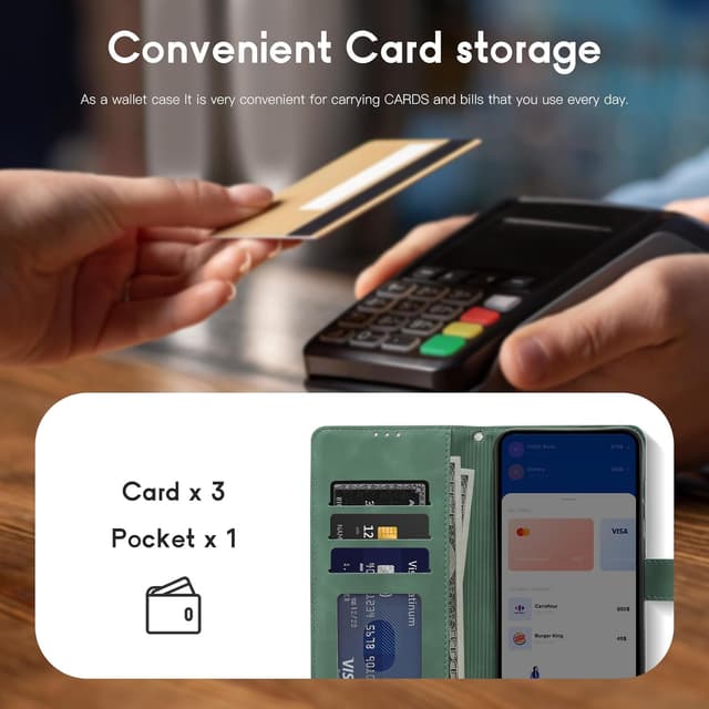 Detalle de AsWant Moto G75 Handyhülle mit RFID