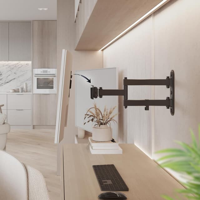 Detalle 2 de Support mural TV/écran RICOO S7311 13–27" (33–69 cm) orientable et inclinable VESA 100×100