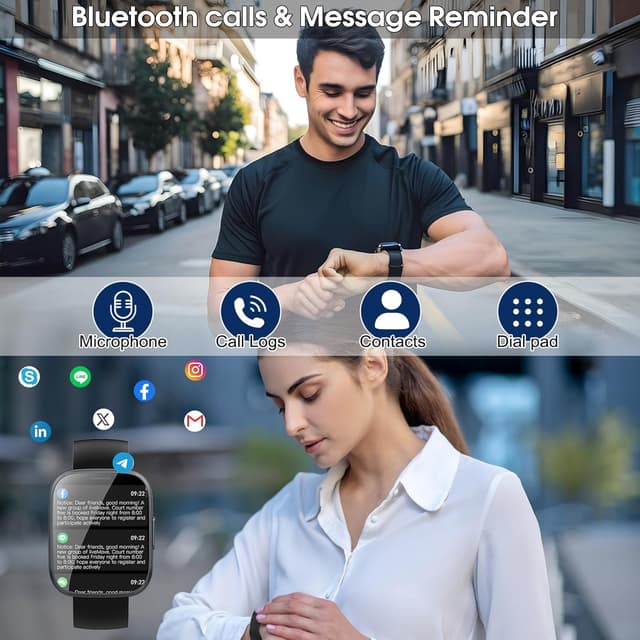 Detalle de Puqo Smart Watch 1.95" fitness tracker