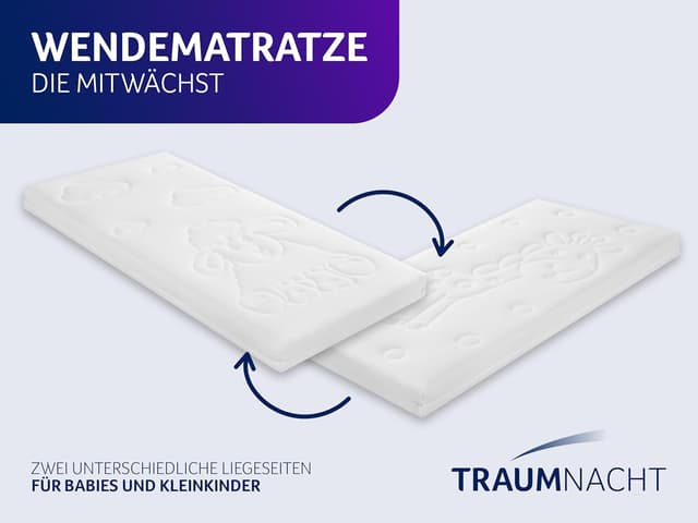 Detalle de Traumnacht Baby-/Junior Duo Premium Kindermatratze Air Active (Öko-Tex, 70 x 140 cm)