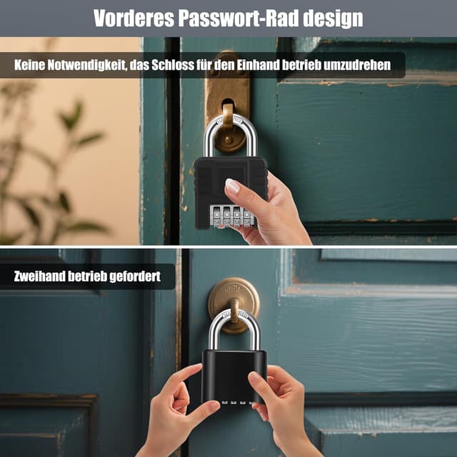 Thumbnail 2 de Diyife Zahlenschloss 4-stellig 51 mm Schloss