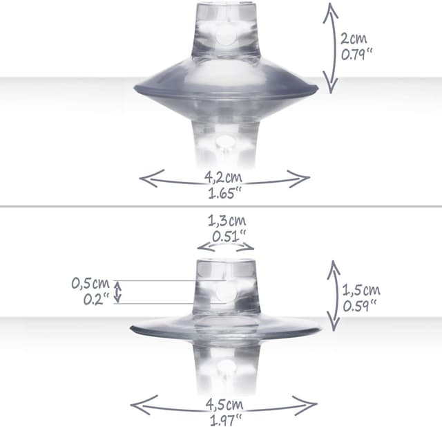 Detalle 2 de com-four® 60 ventose con passacavo per lucine e decorazioni per finestre (supporto ventosa Ø 45 mm)