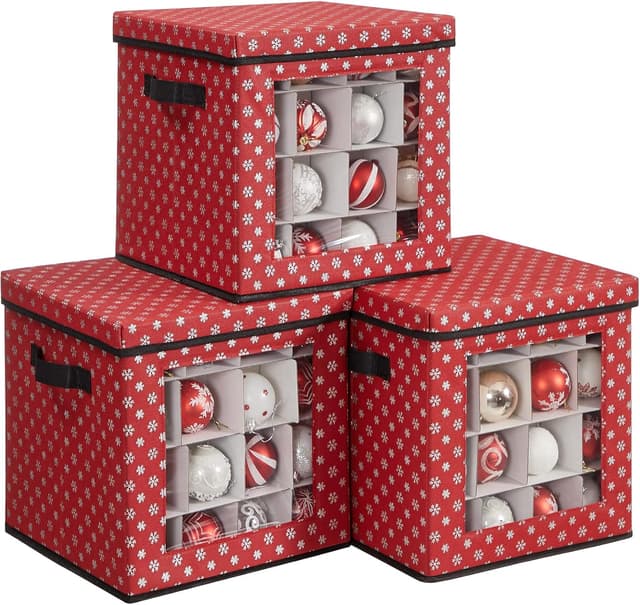 Imagen de SONGMICS Set 3 contenitori per palline 64 posti, 30,5 cm en OfertitasTOP