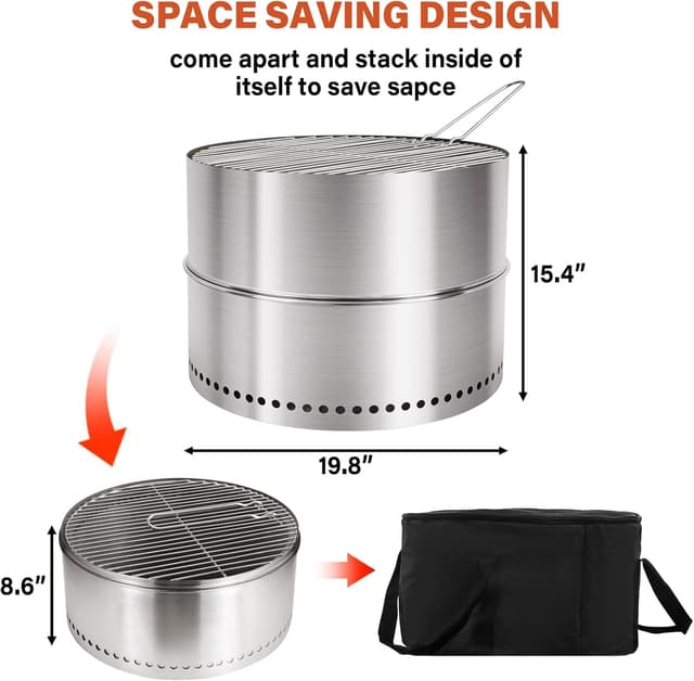 Thumbnail 1 de HGD 19.8 Inch Smokeless Firepit 🌲